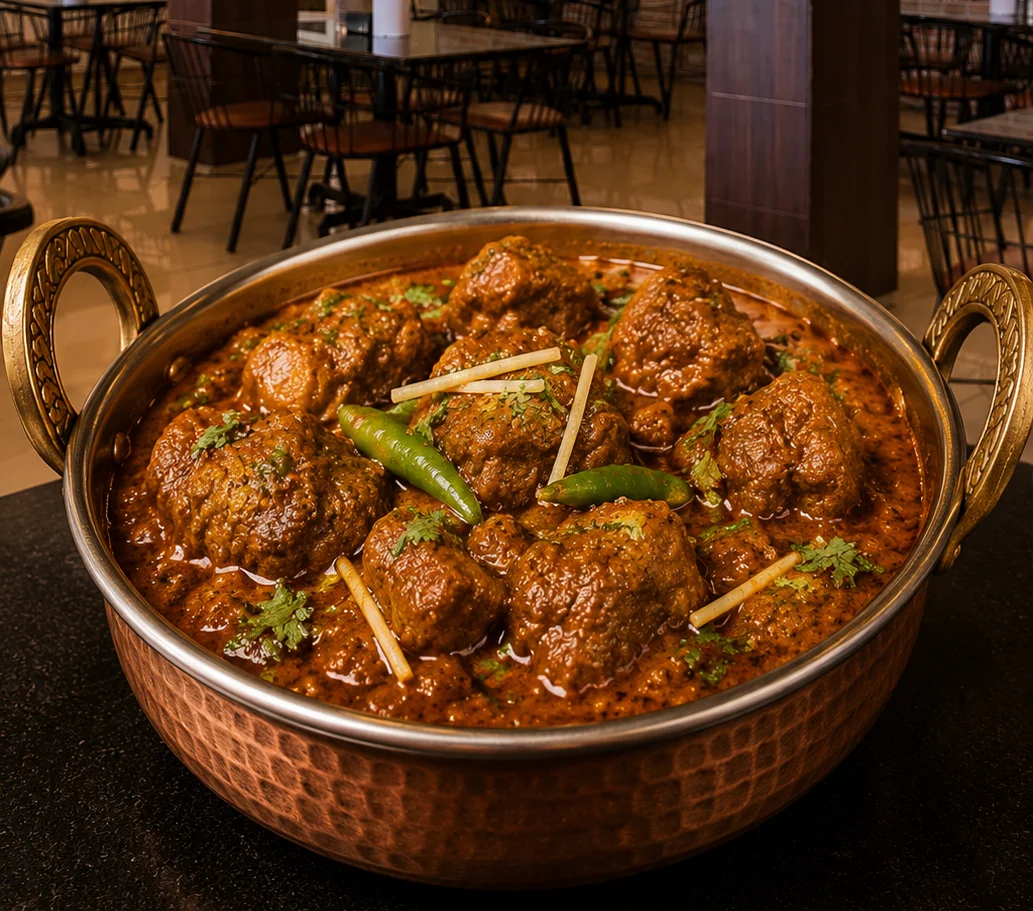 Mutton Handi - Non-Veg dish at The Farmer's Kitchen Shirwal